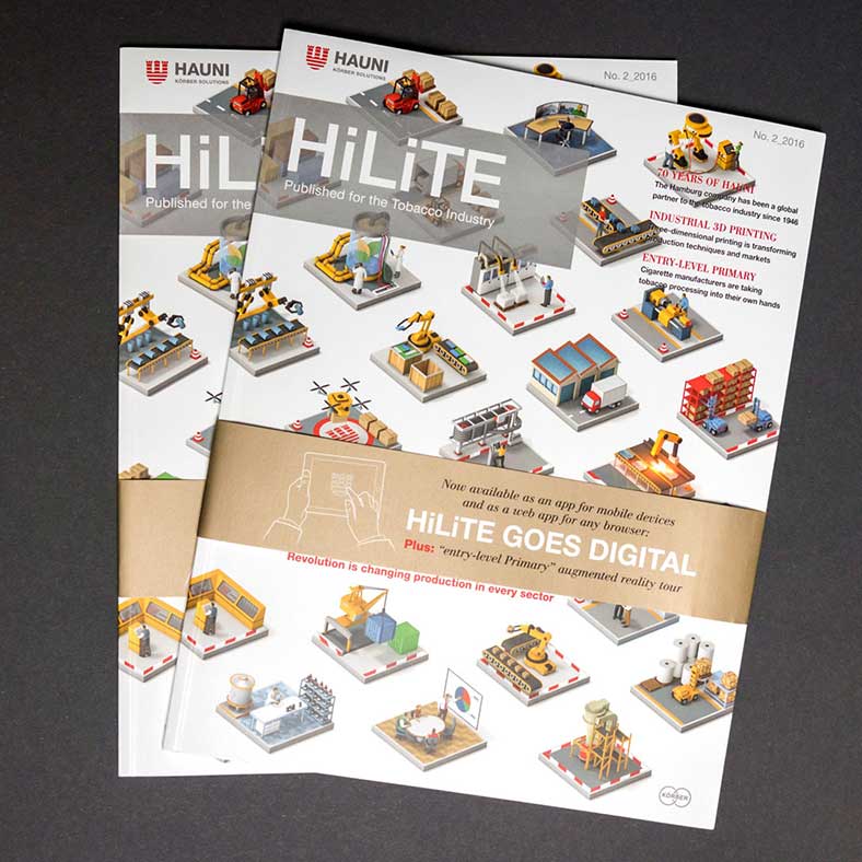 isometrische 3D Illustration von Industrieprozessen.