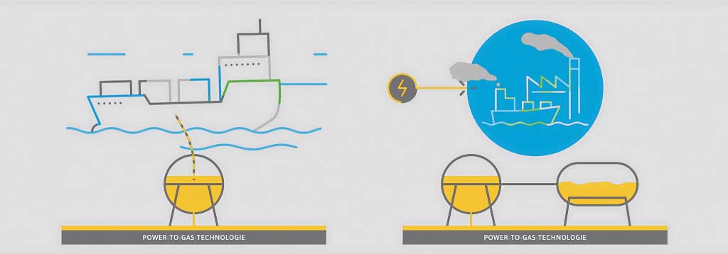 Illustration, Infografik und 2D Animation für den Erklärfilm - Power-to-Gas.